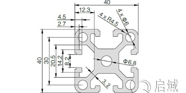 工業(yè)鋁型材截面孔的作用介紹