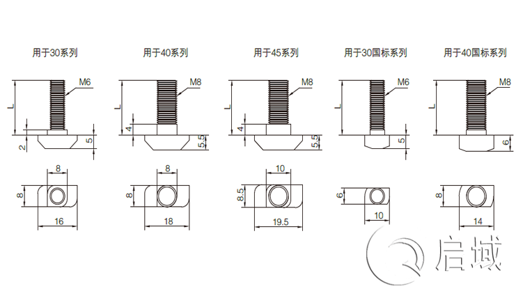 QY-T型螺栓圖紙